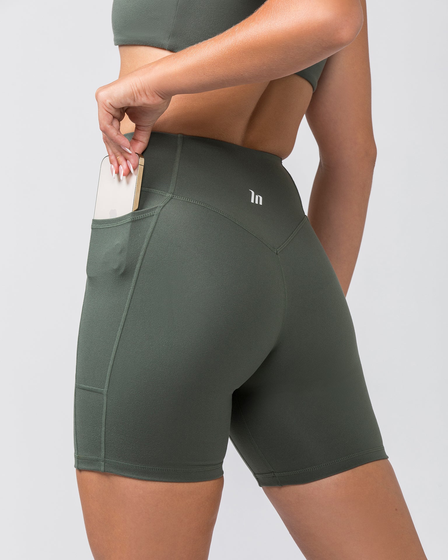 Muscle Nation Bike Shorts Everyday Pocket Bike Shorts - Eucalyptus