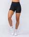 Muscle Nation Bike Shorts Instinct Scrunch Midway Shorts - Black