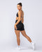 Muscle Nation Bike Shorts Instinct Scrunch Midway Shorts - Black