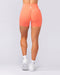 Muscle Nation Bike Shorts Instinct Scrunch Midway Shorts - Hot Coral