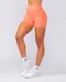 Muscle Nation Bike Shorts Instinct Scrunch Midway Shorts - Hot Coral