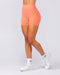 Muscle Nation Bike Shorts Instinct Scrunch Midway Shorts - Hot Coral