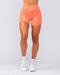 Muscle Nation Bike Shorts Instinct Scrunch Midway Shorts - Hot Coral