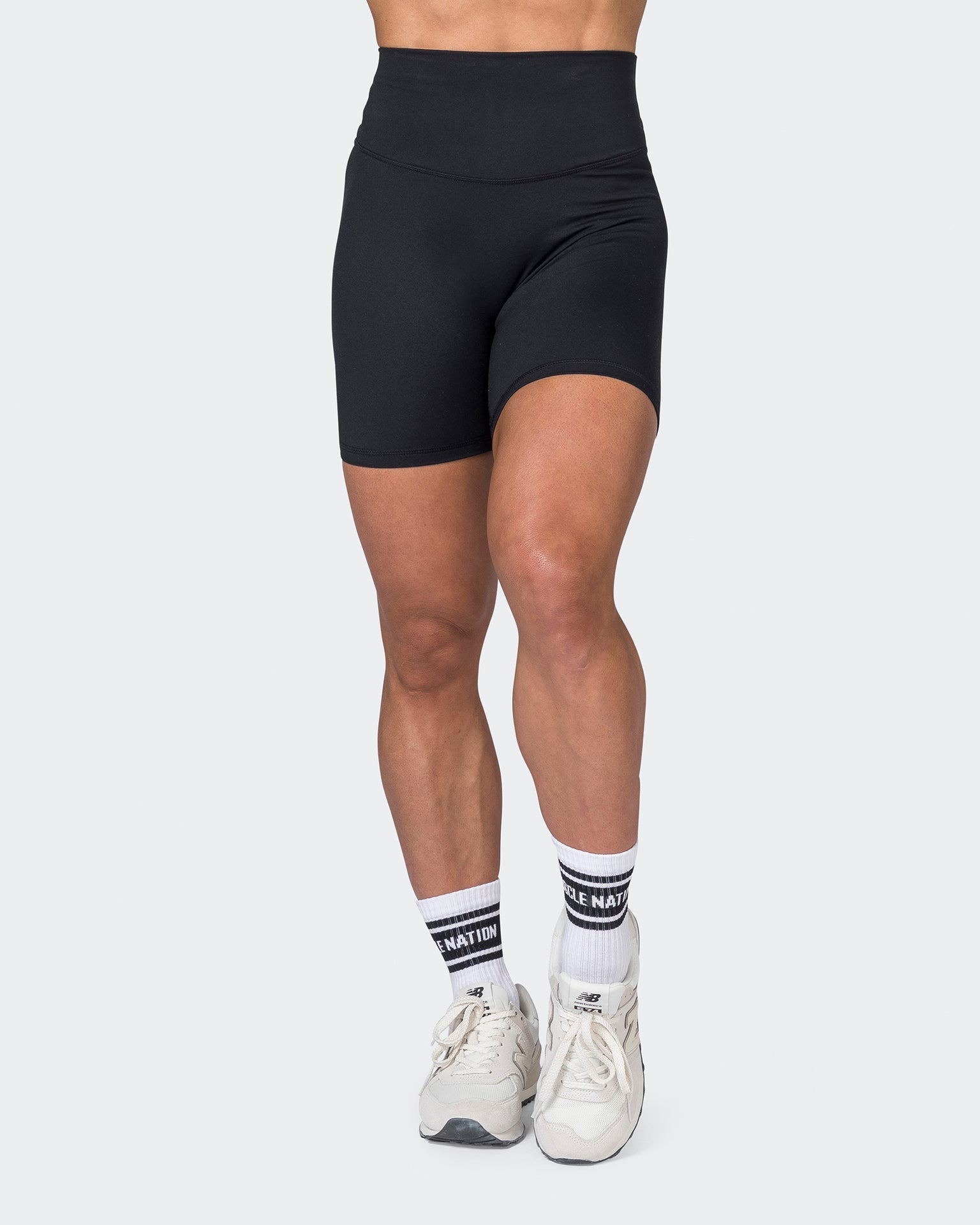 Muscle Nation Bike Shorts Ultra Signature Bike Shorts - Black