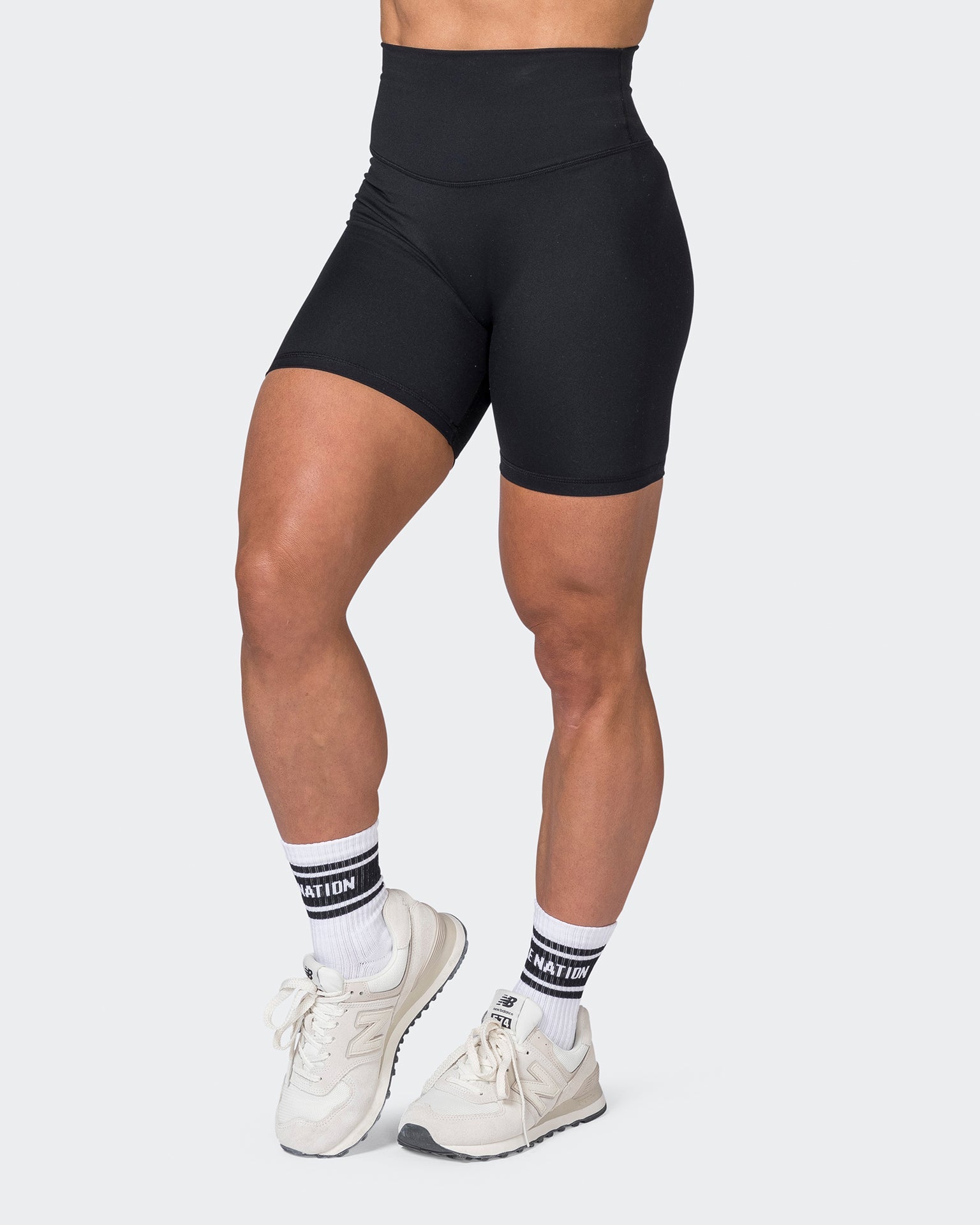 Muscle Nation Bike Shorts Ultra Signature Bike Shorts - Black