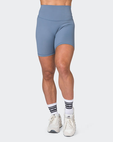Muscle Nation Bike Shorts Ultra Signature Bike Shorts - Stone Blue