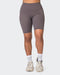 Muscle Nation Bike Shorts Ultra Signature Referee Length Shorts - Peppercorn