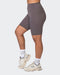 Muscle Nation Bike Shorts Ultra Signature Referee Length Shorts - Peppercorn