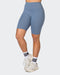 Muscle Nation Bike Shorts Ultra Signature Referee Length Shorts - Stone Blue
