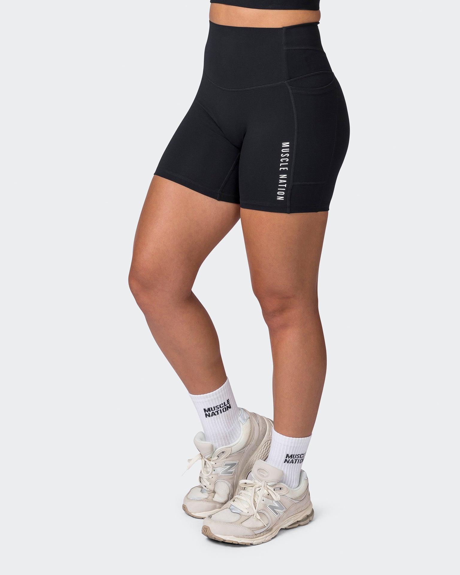 Muscle Nation Bike Shorts Unrivalled Everyday Bike Shorts - Black