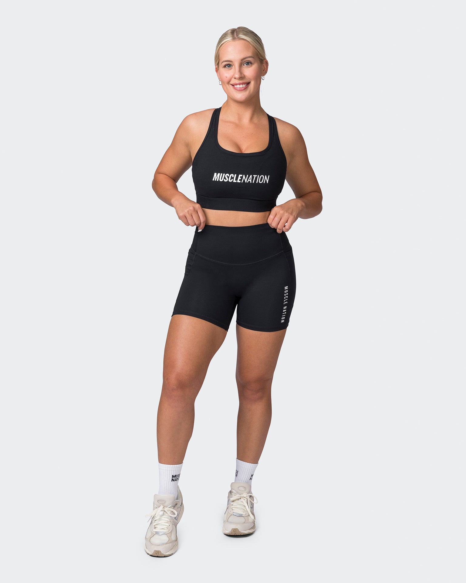 Muscle Nation Bike Shorts Unrivalled Everyday Bike Shorts - Black