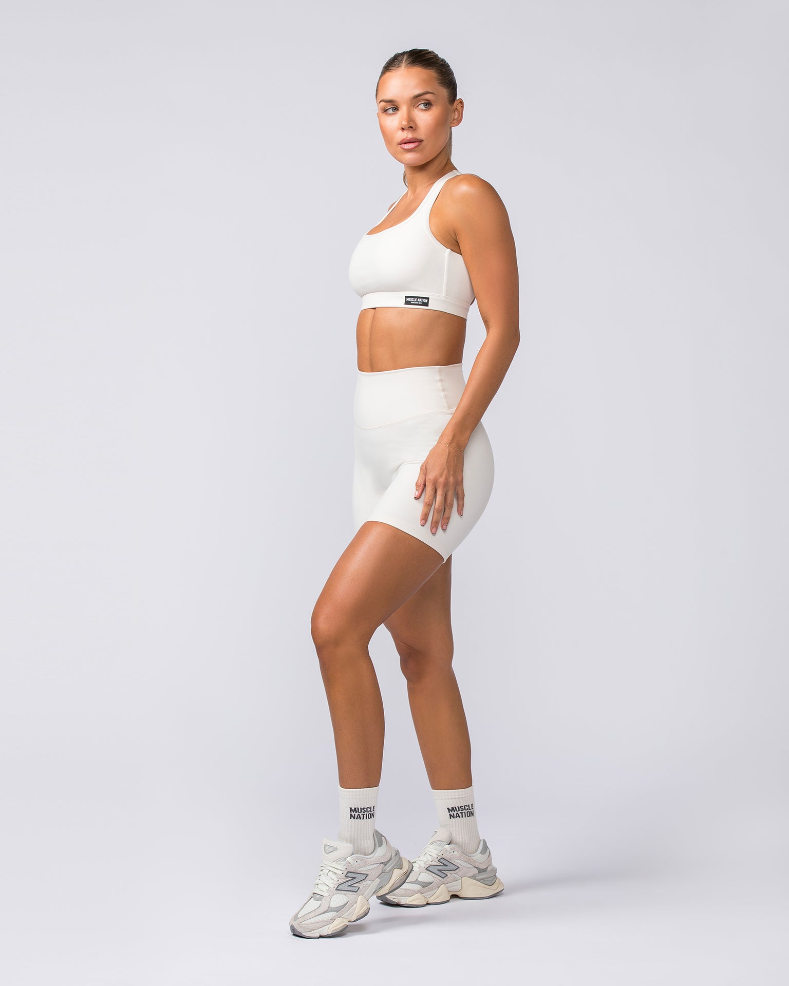 Muscle Nation Bike Shorts Zero Rise Everyday Bike Shorts - Sahara