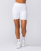Muscle Nation Bike Shorts Zero Rise Rib Bike Shorts - White