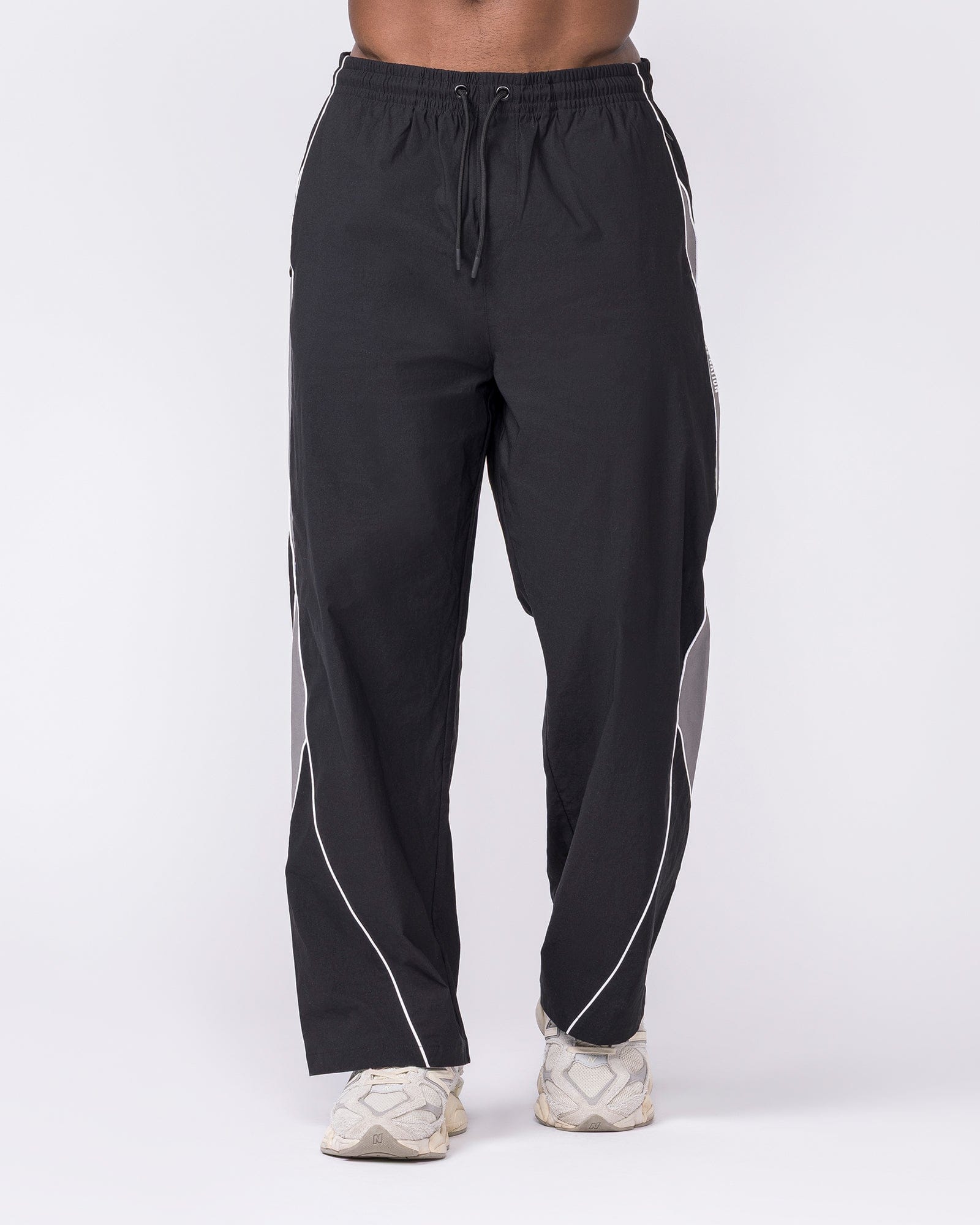 Muscle Nation Bottoms Command Windbreaker Pants - Black