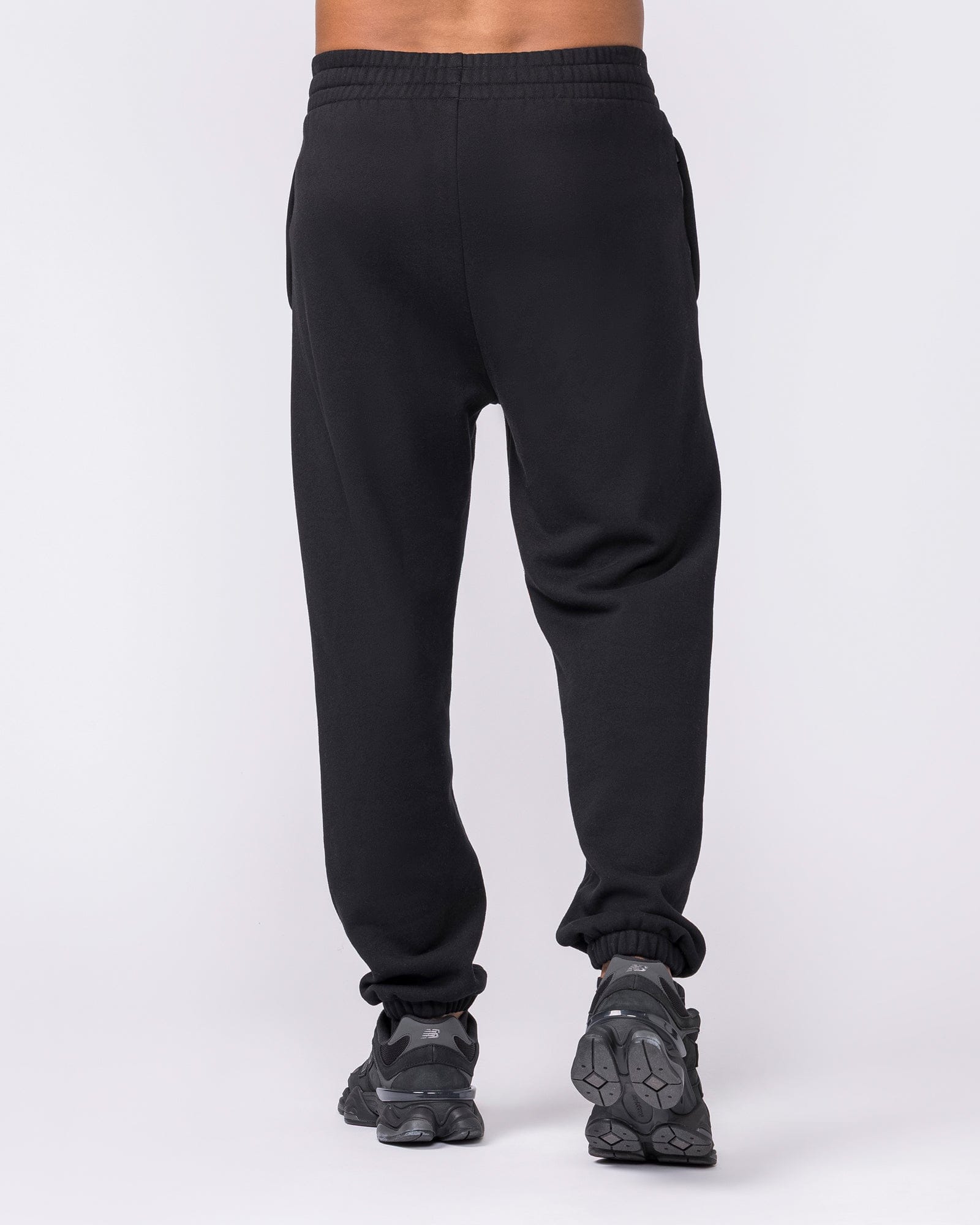 Muscle Nation Bottoms Essential Trackies - Black