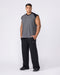 Muscle Nation Bottoms Essential Wide Leg Trackies - Black