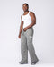 Muscle Nation Bottoms Gothic Wide Leg Trackies - Washed Tree Camo