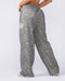 Muscle Nation Bottoms Gothic Wide Leg Trackies - Washed Tree Camo