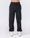 Muscle Nation Bottoms Routine Slouchy Trackies - Black