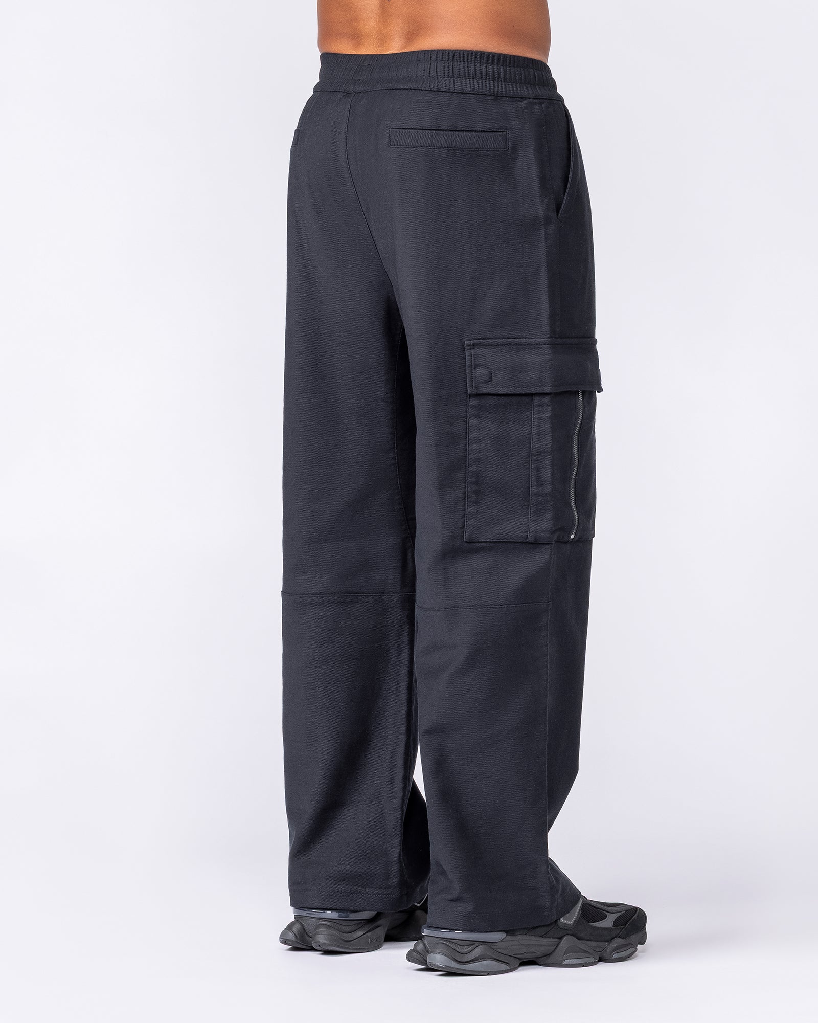 Muscle Nation Bottoms Utility Cargo Pants - Black