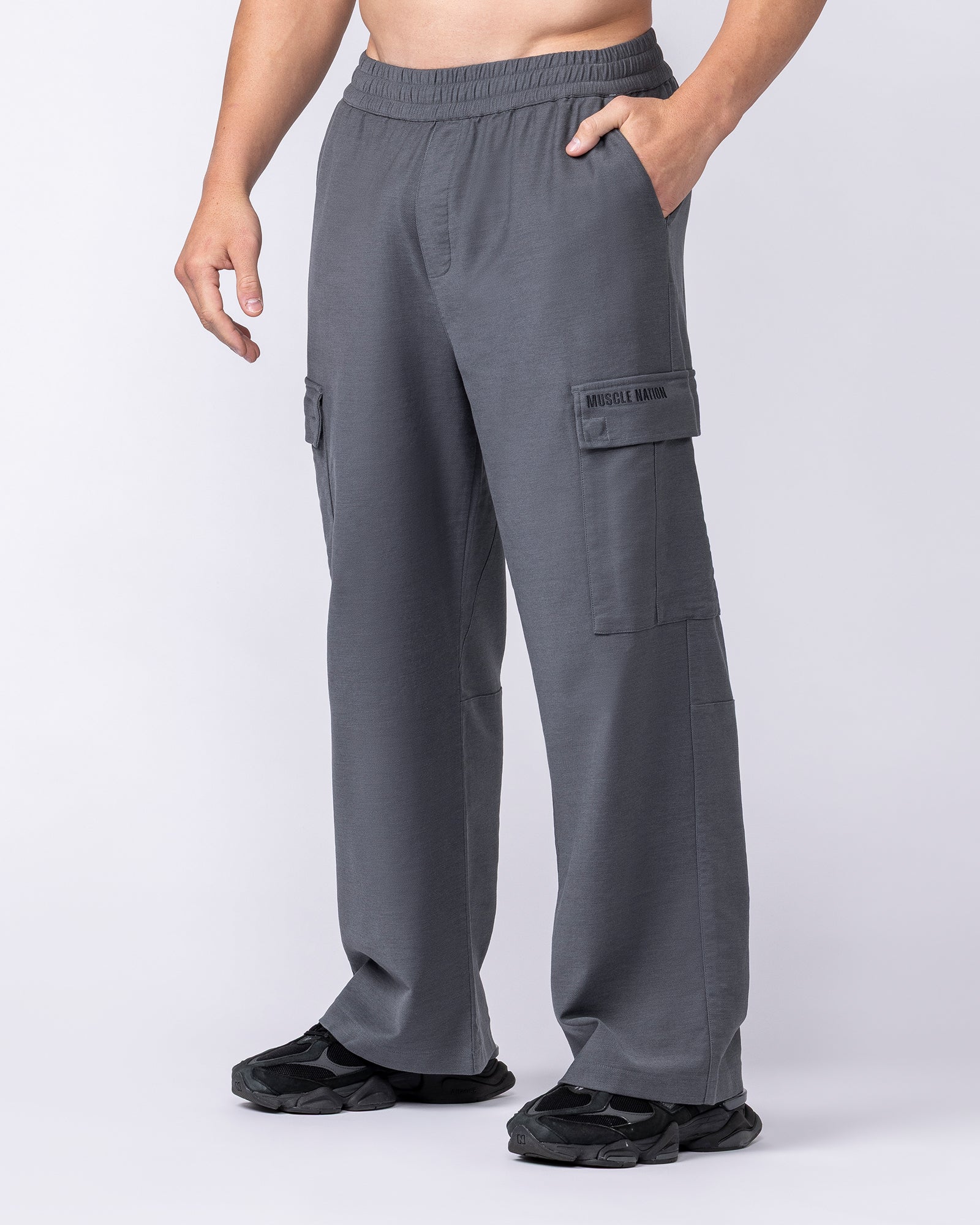 Muscle Nation Bottoms Utility Cargo Pants - Tornado