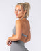 Muscle Nation Bralettes Bare Seamless Halter Bralette - Alloy Marl