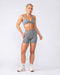 Muscle Nation Bralettes Bare Seamless Halter Bralette - Alloy Marl