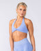 Muscle Nation Bralettes Bare Seamless Halter Bralette - Pale Cornflower Marl