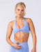 Muscle Nation Bralettes Bare Seamless Halter Bralette - Pale Cornflower Marl