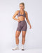 Muscle Nation Bralettes Bare Seamless Halter Bralette - Umber Marl