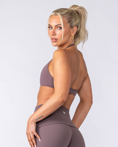Muscle Nation Bralettes Base Halter Bralette - Umber