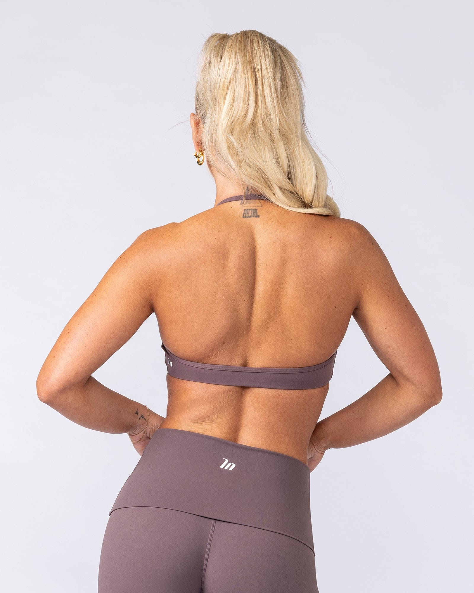 Muscle Nation Bralettes Base Halter Bralette - Umber