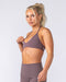 Muscle Nation Bralettes Base Halter Bralette - Umber