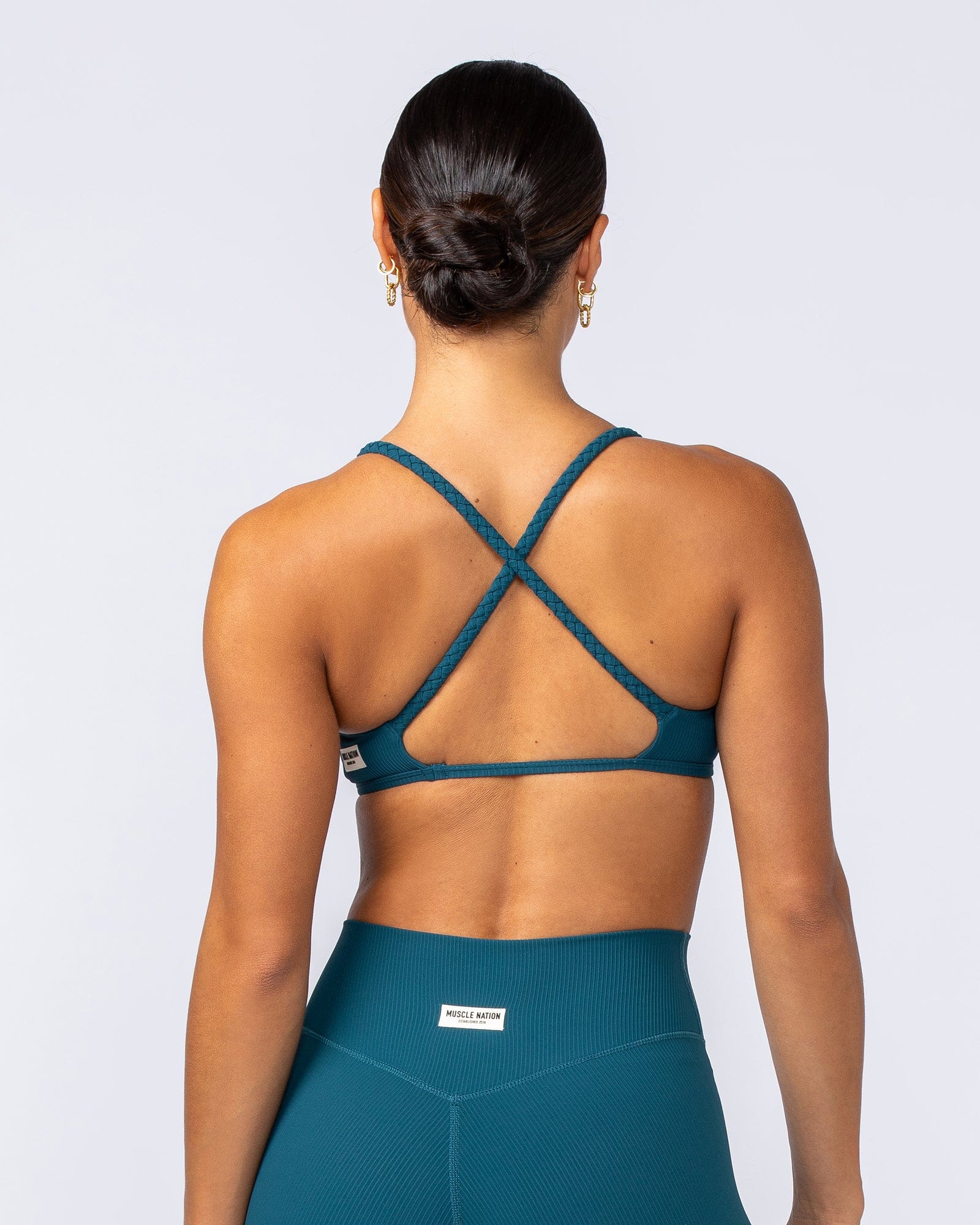 Muscle Nation Bralettes Breeze Rib Bralette - Dark Marine