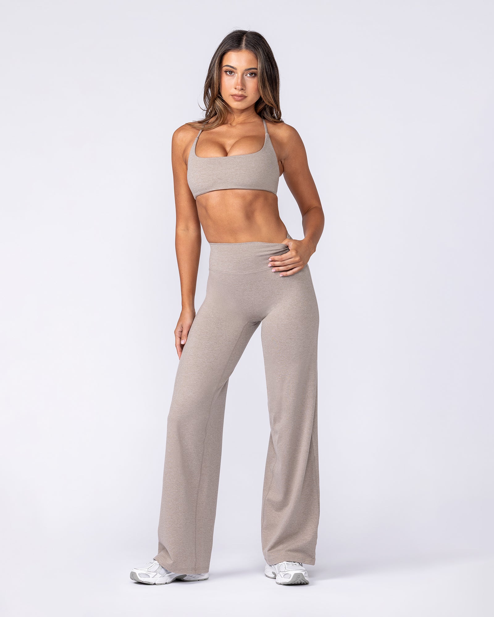 Muscle Nation Bralettes Crush Bralette - Brown Marl