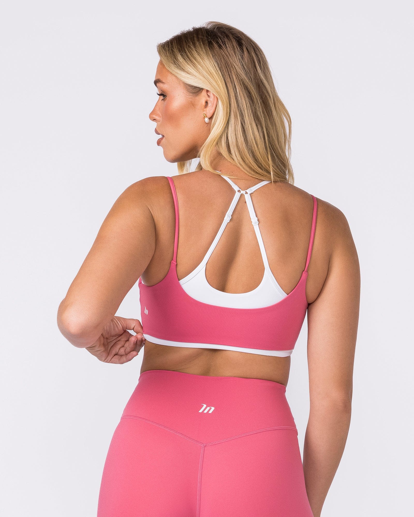 Muscle Nation Bralettes Duo Bralette - White/Petal