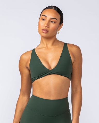 Muscle Nation Bralettes Embody Bralette - Dark Olive