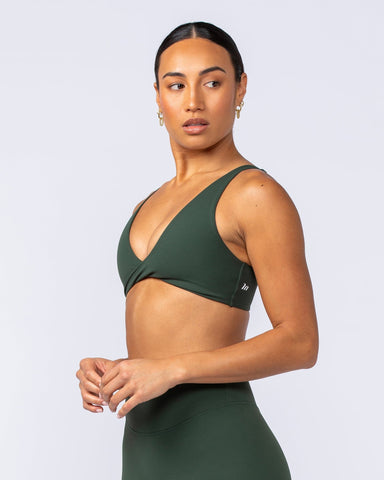 Muscle Nation Bralettes Embody Bralette - Dark Olive