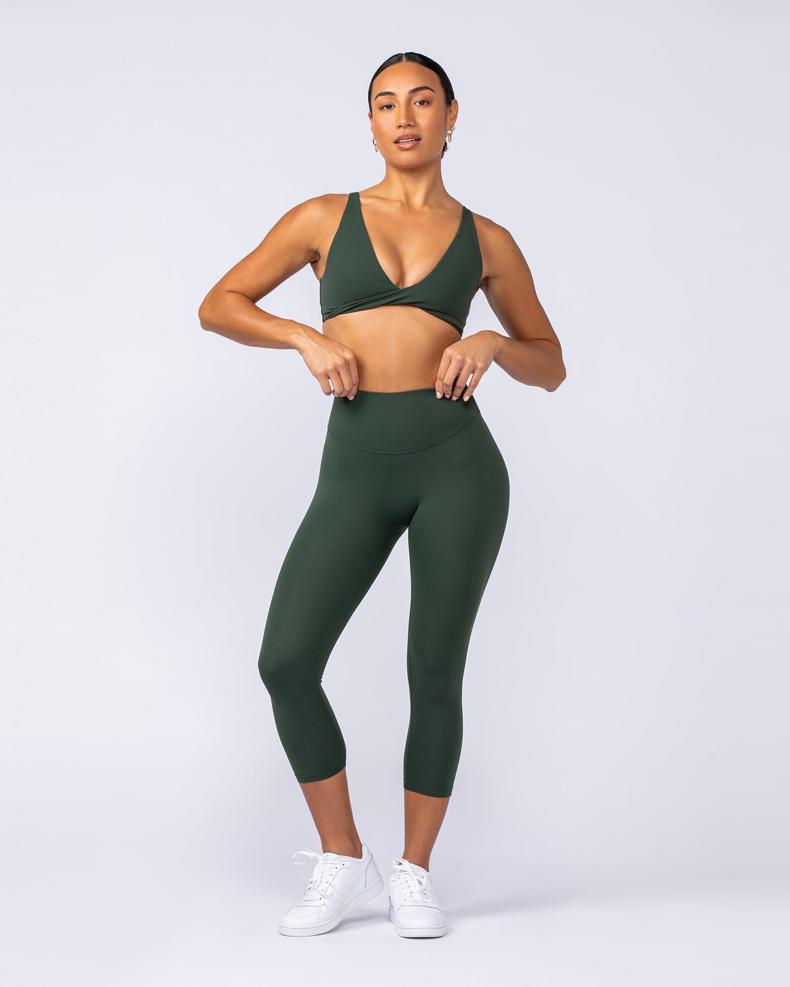 Muscle Nation Bralettes Embody Bralette - Dark Olive