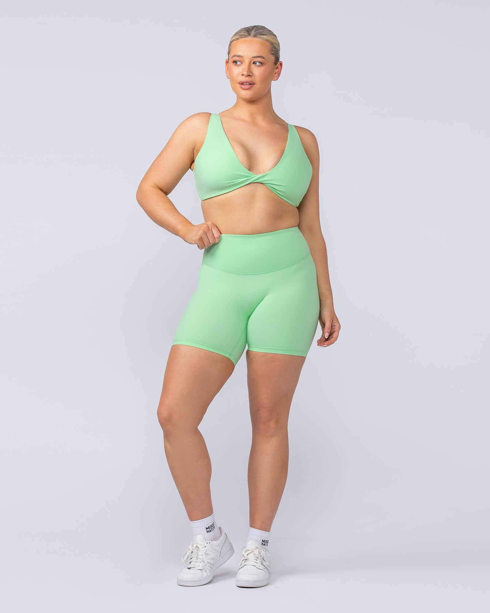 Muscle Nation Bralettes Embody Bralette - Lime Splice