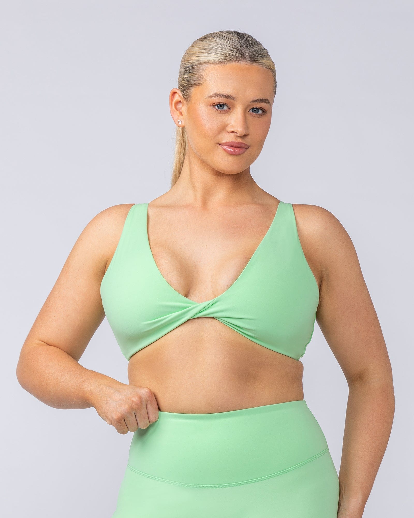 Muscle Nation Bralettes Embody Bralette - Lime Splice