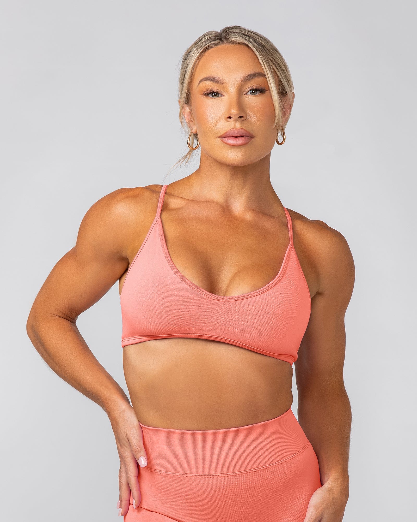 Muscle Nation Bralettes Everyday Seamless Bralette - Peach Tea
