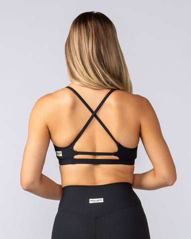 Muscle Nation Bralettes Fantasy Rib Bralette - Black
