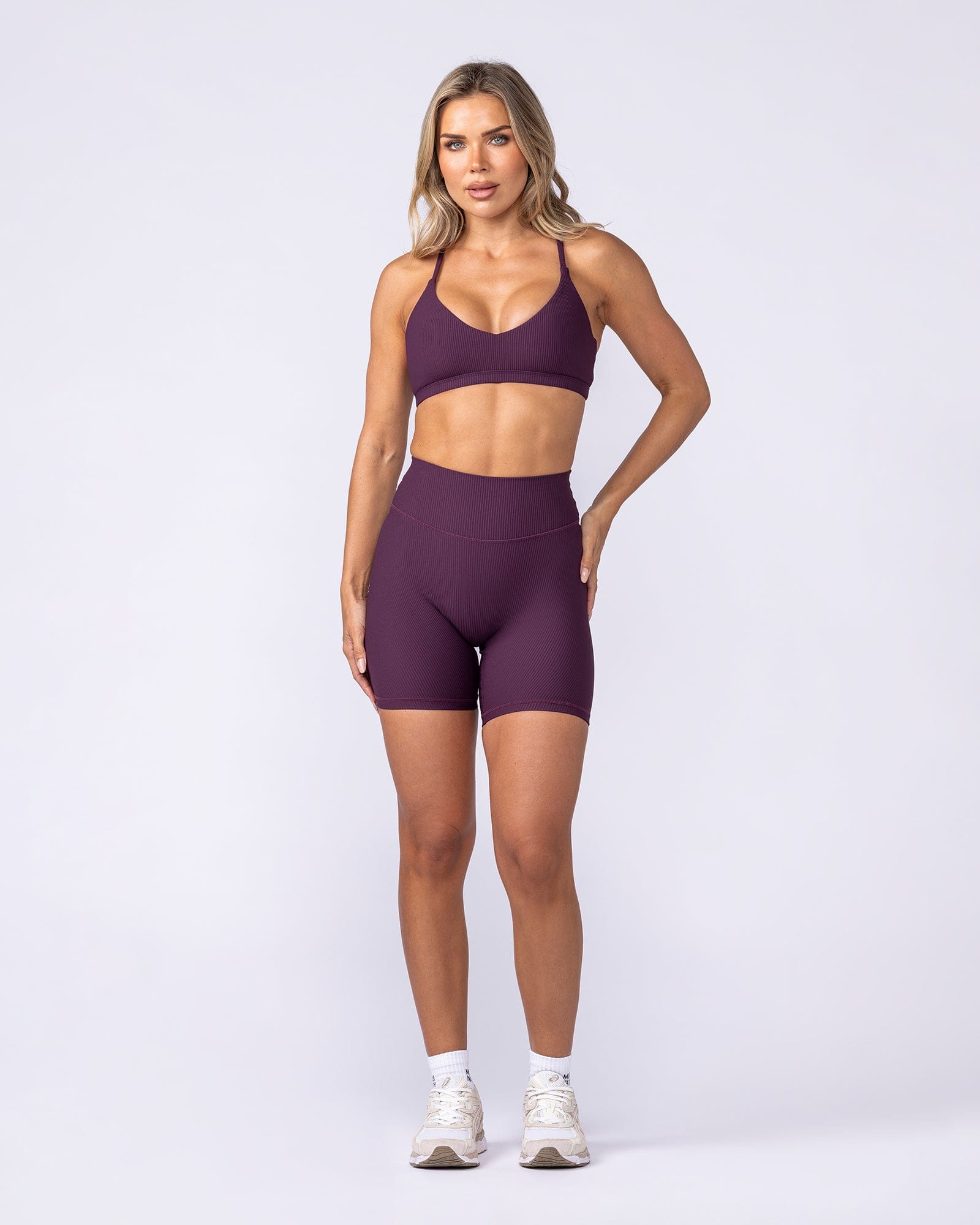 Muscle Nation Bralettes Fantasy Rib Bralette - Cranberry