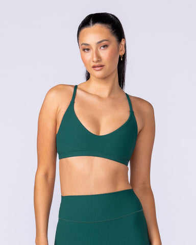 Muscle Nation Bralettes Fantasy Rib Bralette - Evergreen