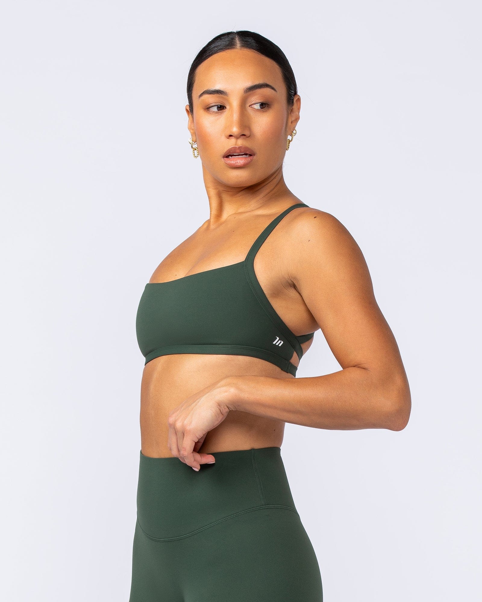 Muscle Nation Bralettes Freedom Bralette - Dark Olive