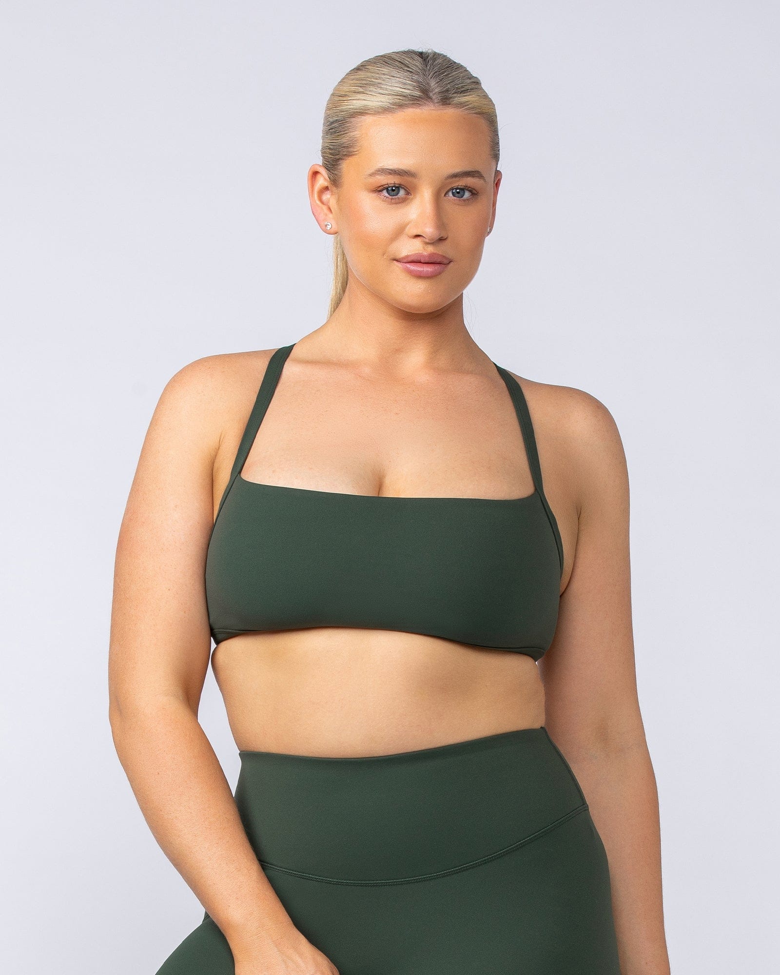 Muscle Nation Bralettes Freedom Bralette - Dark Olive