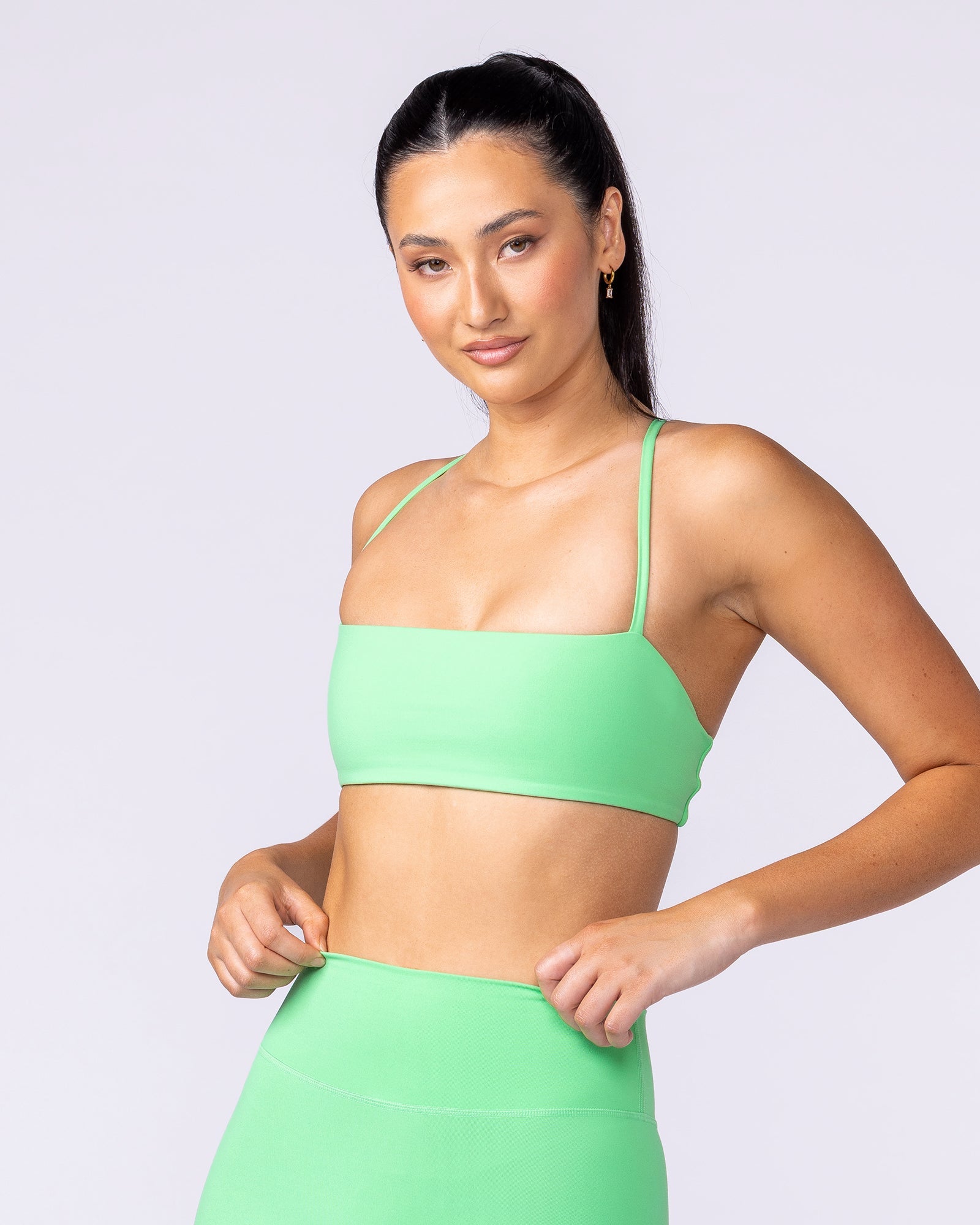 Muscle Nation Bralettes Halo Bralette - Neon Apple