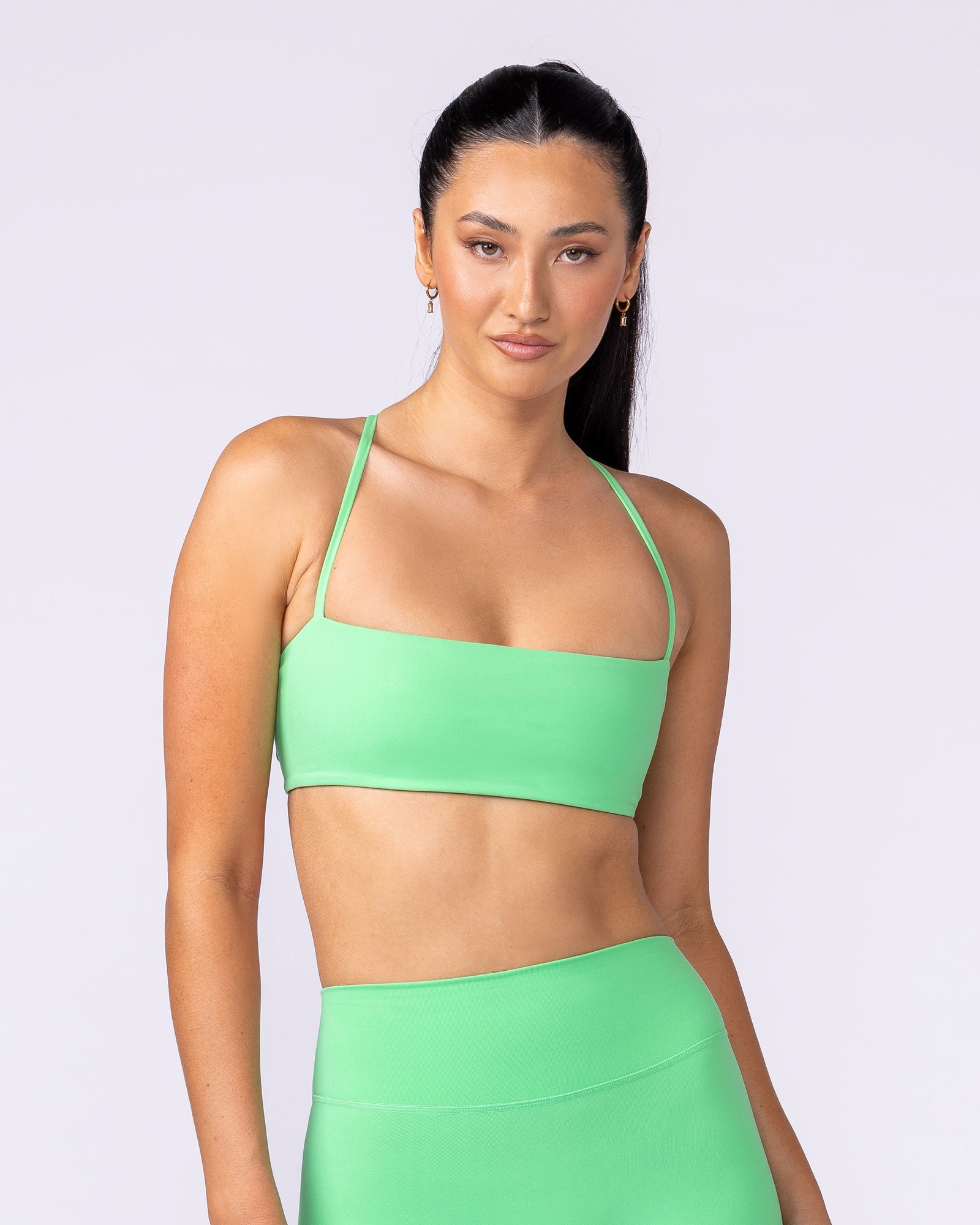 Muscle Nation Bralettes Halo Bralette - Neon Apple