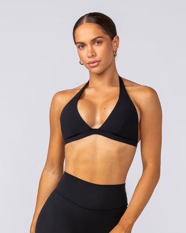 Muscle Nation Bralettes Halter Bralette - Black